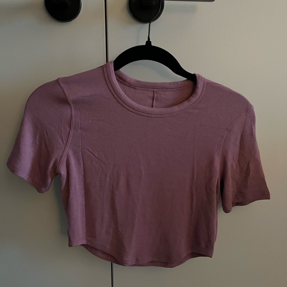 lululemon hold tight cropped shirt